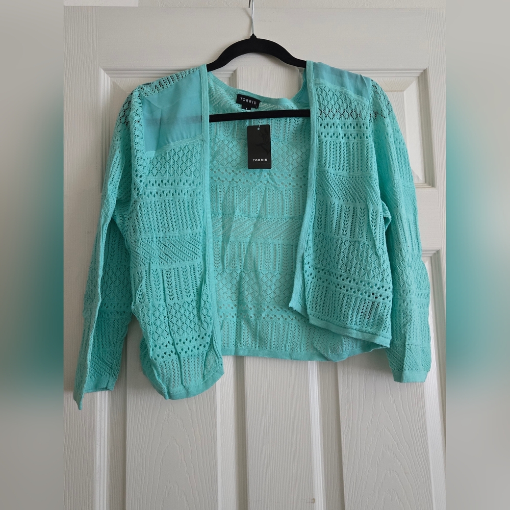 Torrid Teal Cardigan
